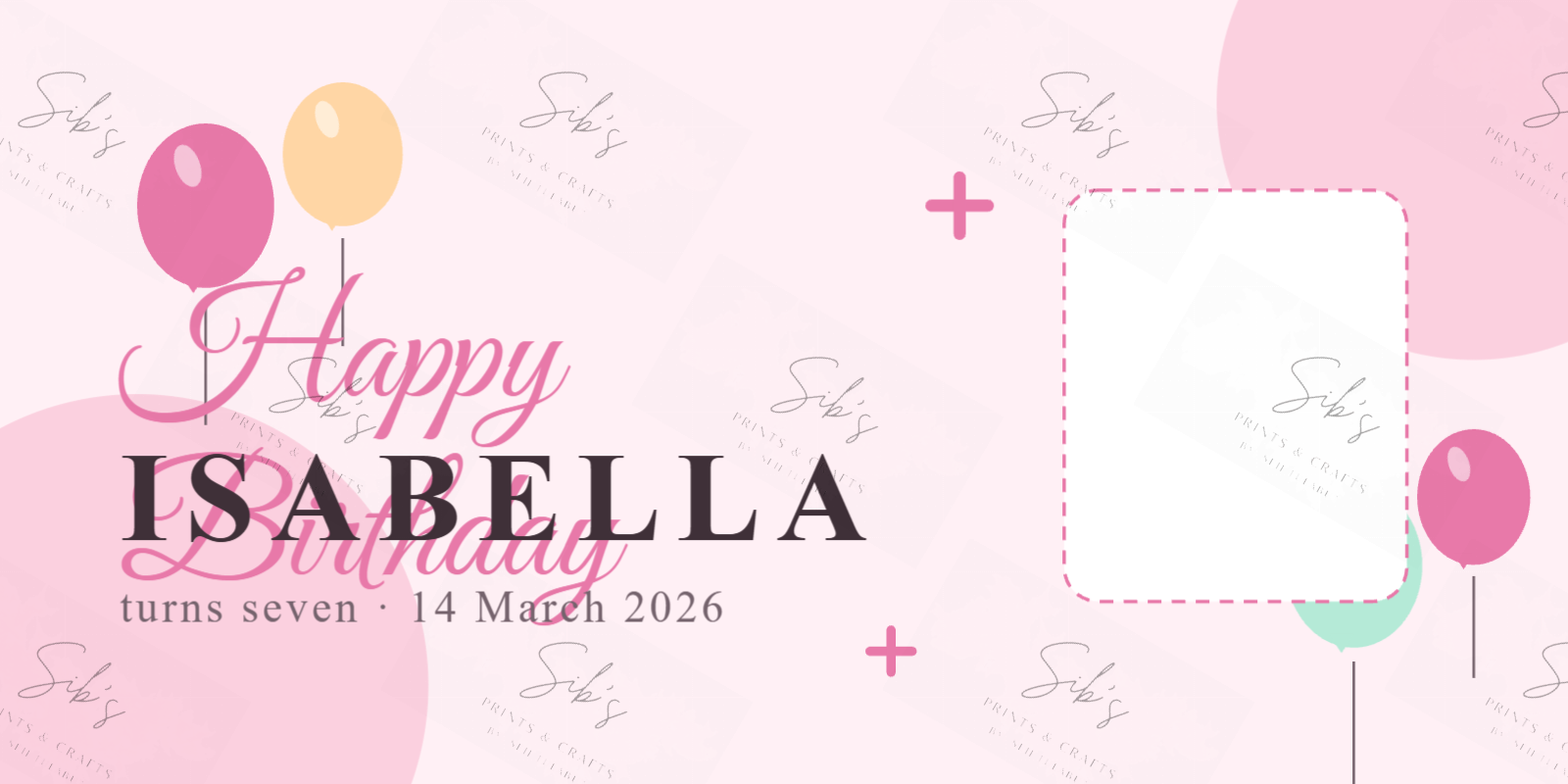 Balloon Birthday Tarpaulin (6×3 ft) preview