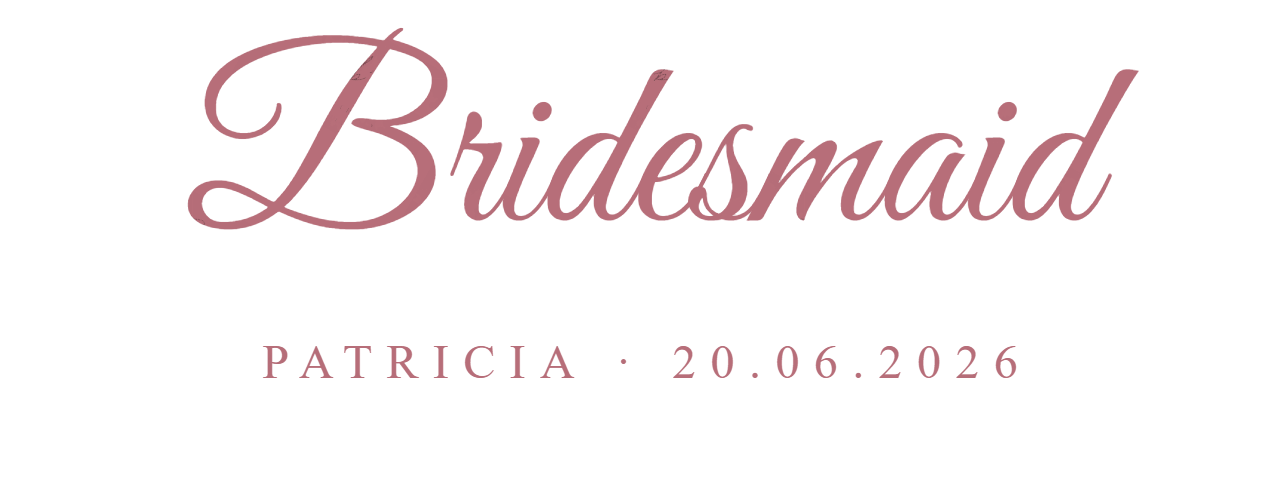 Bridesmaid Tumbler Decal
