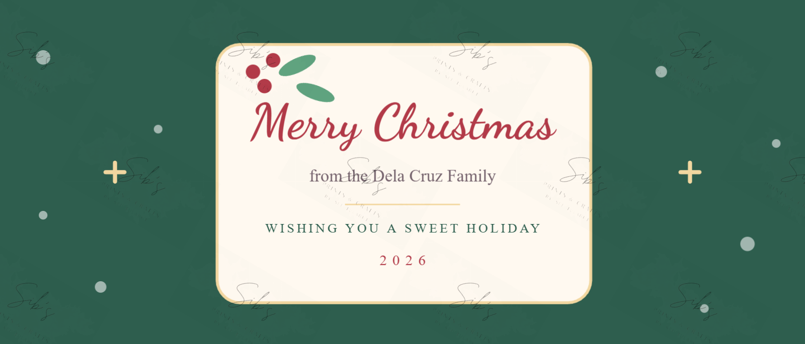Evergreen Christmas Chocolate Wrapper