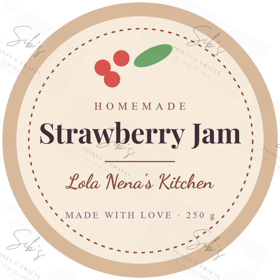 Kraft Homemade Jar Label