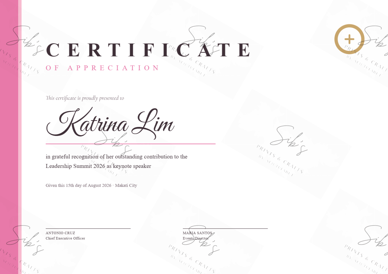 Modern Certificate of Appreciation