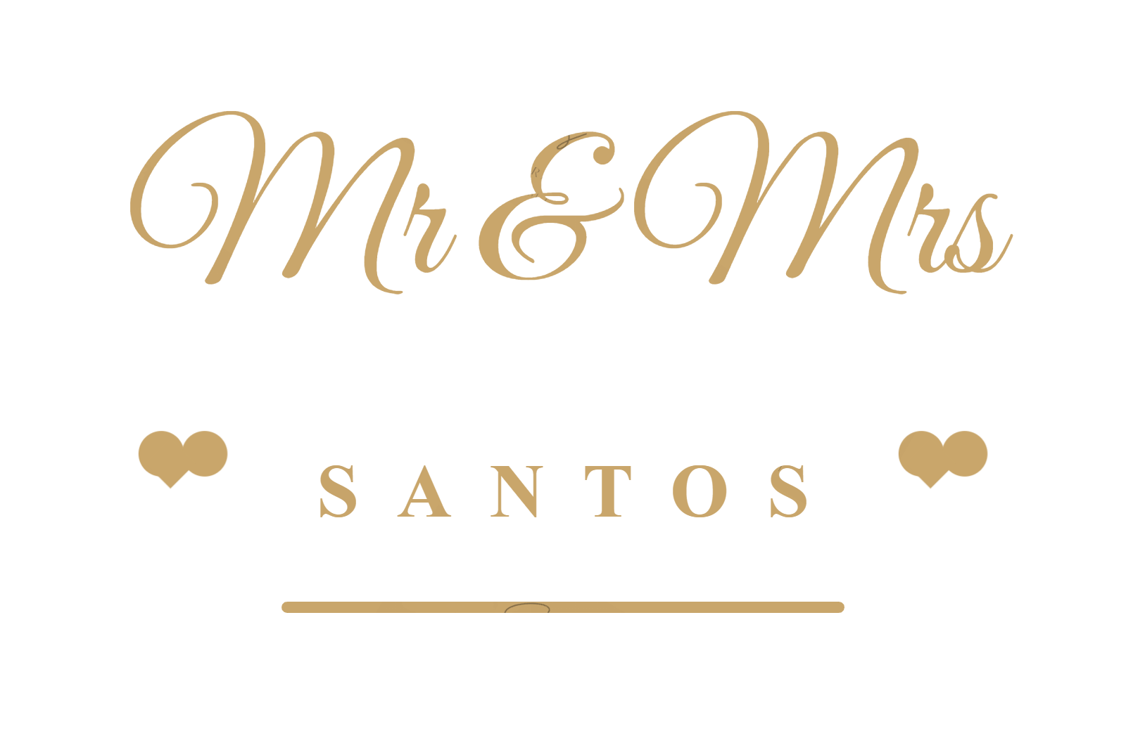 Mr & Mrs Wedding Cake Topper