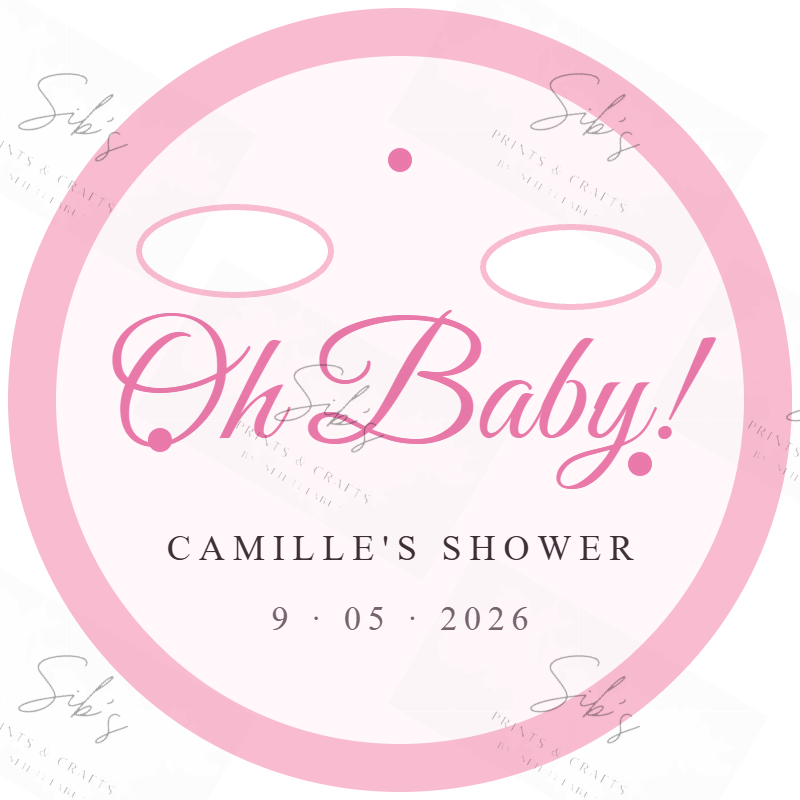 Sweet Clouds Baby Shower Cupcake Topper